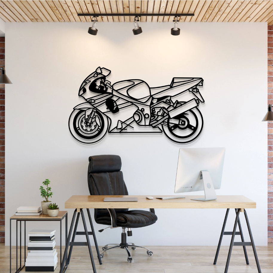 Racing Sports Bike Metal Wall Art for Office & Home Décor
