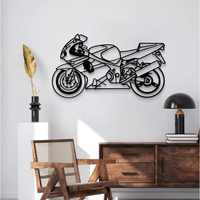 Racing Sports Bike Metal Wall Art for Office & Home Décor