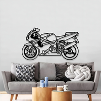 Racing Sports Bike Metal Wall Art for Office & Home Décor