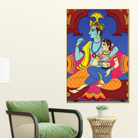 Radha Krishna Canvas Wall Painting | Devotional Wall Decor & Gifting