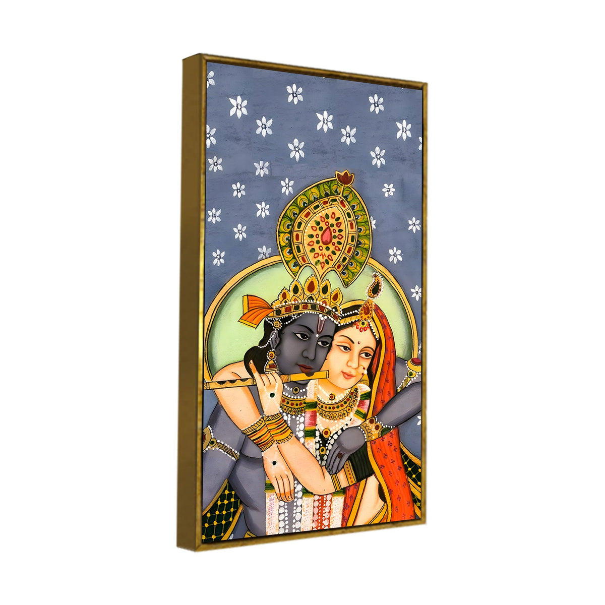 Radha Krishna Divine Canvas Wall Painting | Premium Home Decor Painting