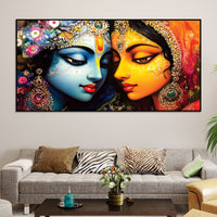 Radha Krishna Premium Spiritual Canvas Painting for Home Decor