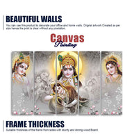 Radha Krishna Premium Wall Painting of Five Pieces