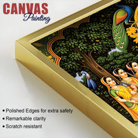 Radha Krishna Royal Darbar Spiritual Painting
