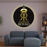 Rajasthan Royals LED Wall Art for Cricket Fan Wall Decor