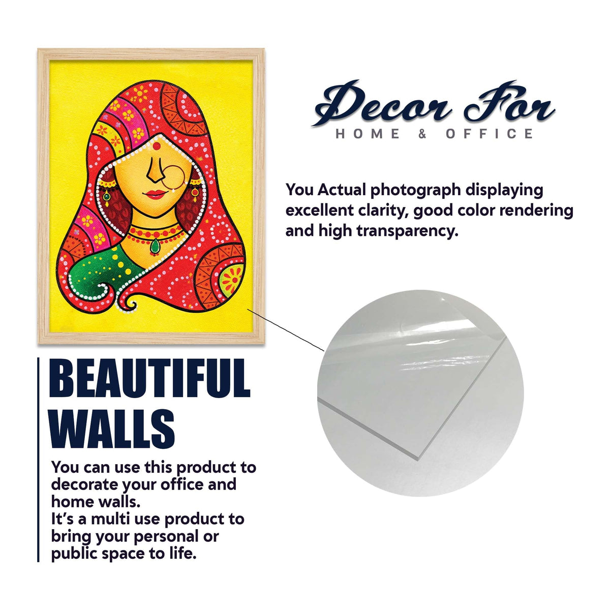 Rajasthani Culture Theme Wall Frame Set of Four