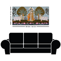Rajasthani Pichwai Art Radha Krishna Canvas Wall Painting