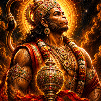 Ram Bhakt Hanuman Floating Frame Crystal Wall Painting