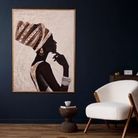 Regal Essence Hand Painted Wall Painting with Floating Frame