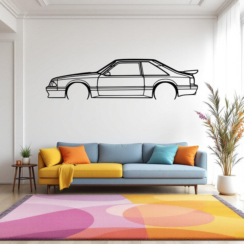 Retro Sedan Metal Wall Decor for Café & Home Interiors