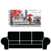 Beautiful Scenery of Couple Dating Canvas Wall Painting