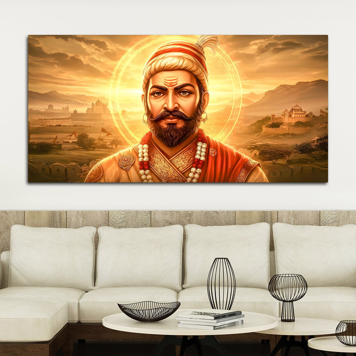 Royal Indian Chhatrapati Shivaji Maharaj Wall Art Painting