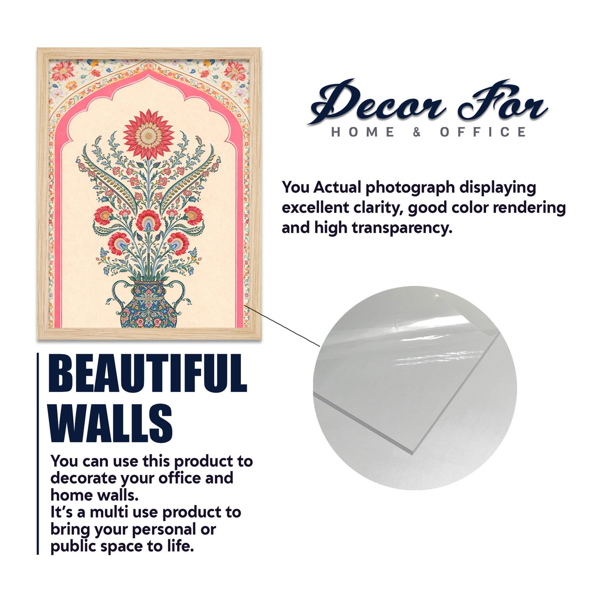 Royal Indian Miniature Art Wall Frame Set of Four