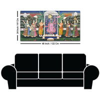 Royal Indian Pichwai Shreenathji Canvas Wall Painting