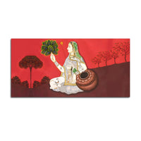 Royal Pichwai Gopi Canvas Painting – Traditional Indian Art