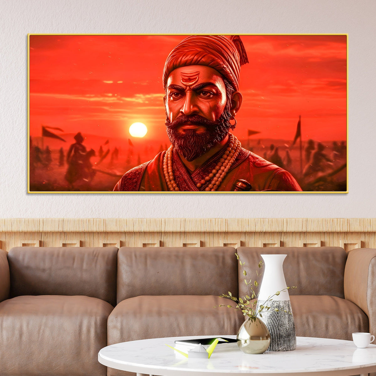 Royal Shivaji Maharaj Indian Wall Art Painting