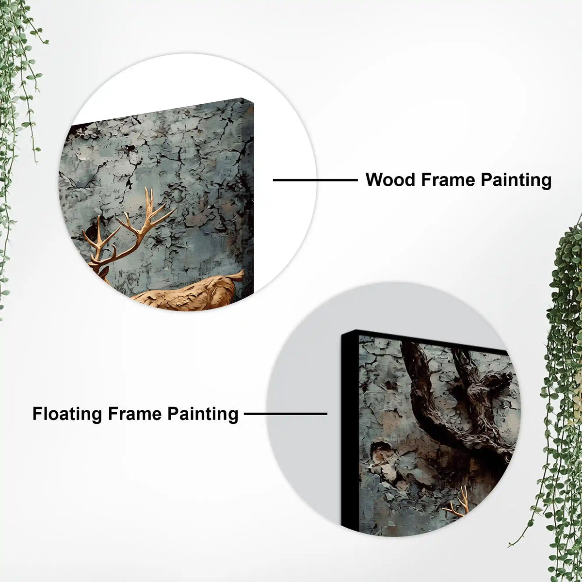 Rustic Forest Abstract Canvas Wall Decorative Painting