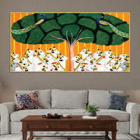 Sacred Cow Pichwai Art Canvas Wall Painting
