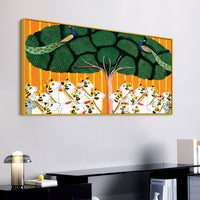 Sacred Cow Pichwai Art Canvas Wall Painting