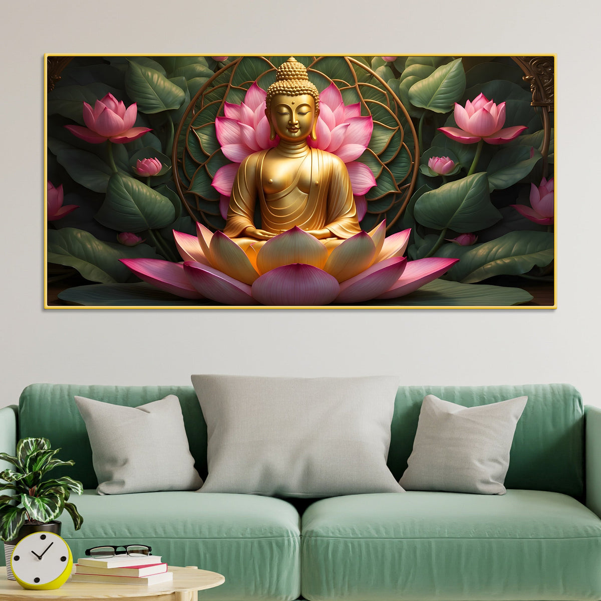 Sacred Gautam Buddha Painting for Home Decoration