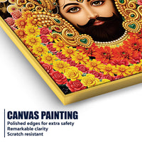 Sacred Khatu Shyam Ji Canvas Wall Painting | Hindu Religious Painting