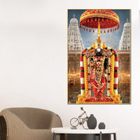 Sacred Tirupati Balaji Canvas Wall Painting | Pooja Room Decor