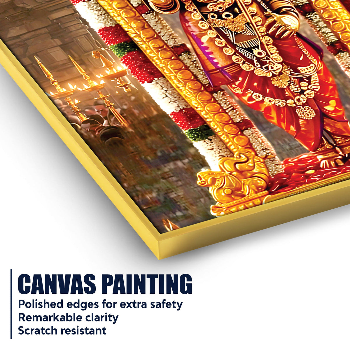 Sacred Tirupati Balaji Canvas Wall Painting | Pooja Room Decor