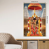 Sacred Tirupati Balaji Canvas Wall Painting | Pooja Room Decor