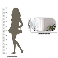 Scandinavian Frameless Beveled Capsule shaped Bathroom Mirror