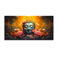 Serene Buddha Canvas Wall Painting for Calm & Peaceful Home Decor