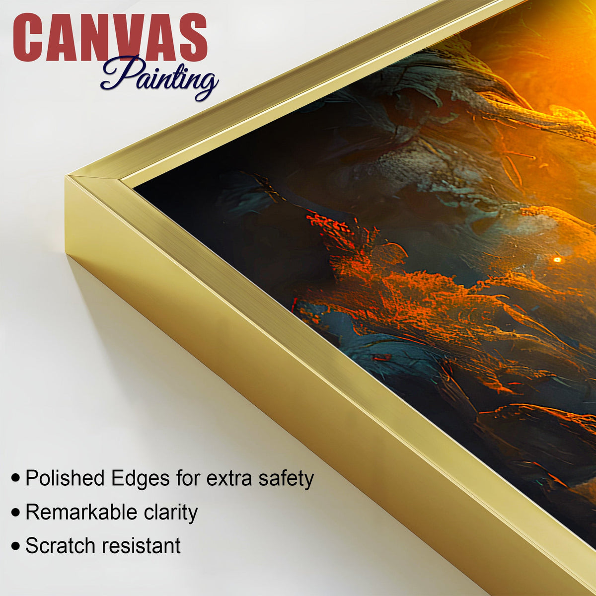 Serene Buddha Canvas Wall Painting for Calm & Peaceful Home Decor