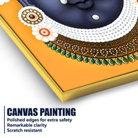 Serene Shree Krishna Portrait Canvas Wall Painting