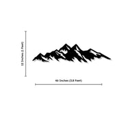 Shade of Mountains Design Metal Art Wall Decor