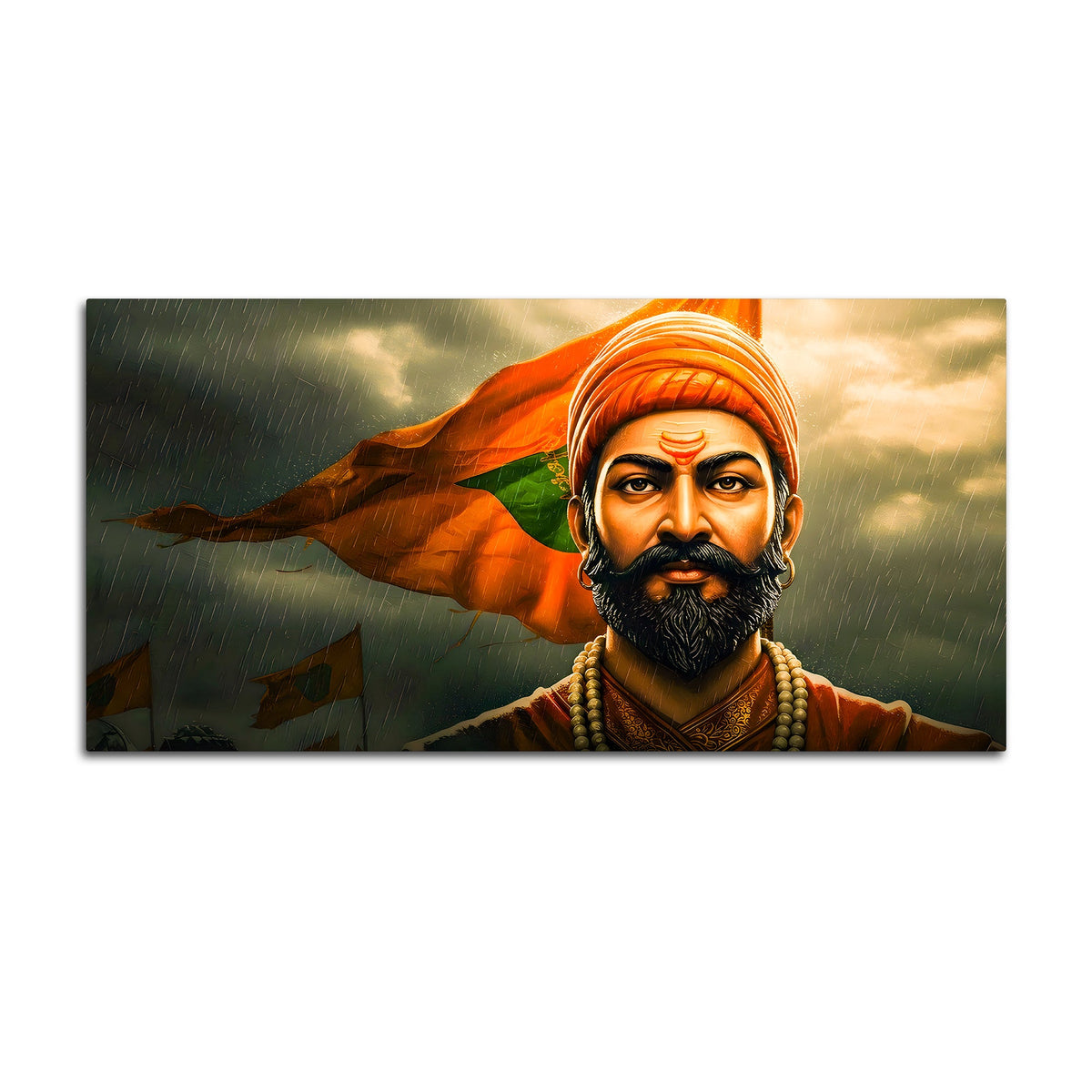 Shivaji Maharaj Warrior Canvas Painting