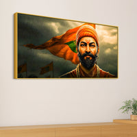 Shivaji Maharaj Warrior Canvas Painting