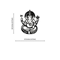 Shree Ganesha Blessings Metal Art Devotion Wall Decor