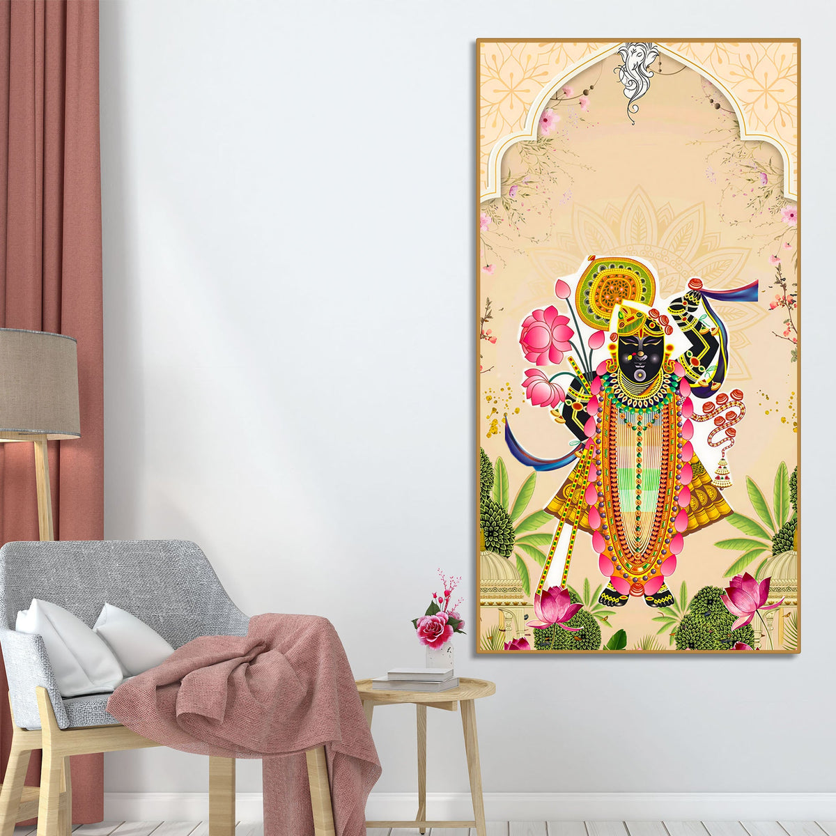 Shreenath ji Pichwai Canvas Painting | Premium Home Wall Decor