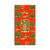Shreenathji Pichwai Canvas Painting with Peacock | Traditional Wall Art