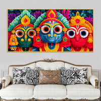Shri Jagannath Wall Art Canvas Painting
