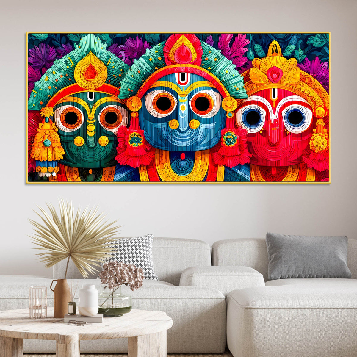 Shri Jagannath Wall Art Canvas Painting