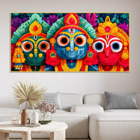 Shri Jagannath Wall Art Canvas Painting