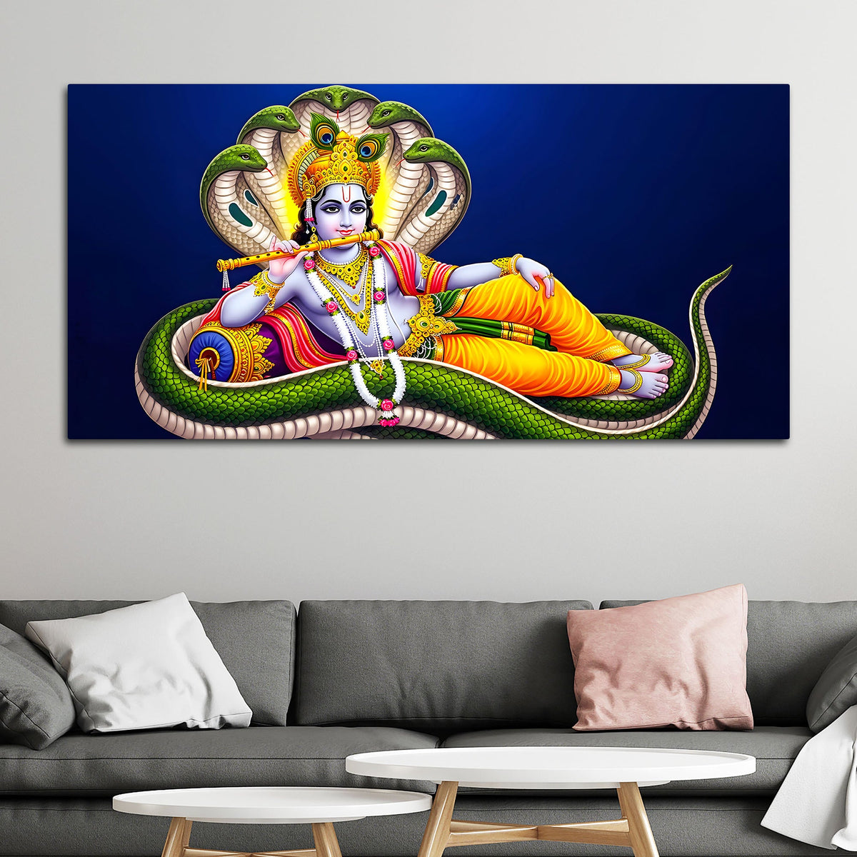 Shri Vishnu Avtar Wall Art Canvas Painting