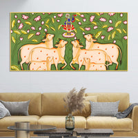 Shrinath Ji Pichwai Wall Painting | Spiritual Home Decor