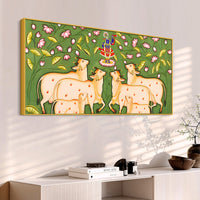 Shrinath Ji Pichwai Wall Painting | Spiritual Home Decor