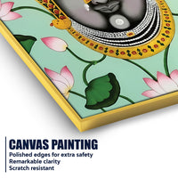 Shrinathji Face Canvas Wall Painting | Elegant Pichwai Wall Decor