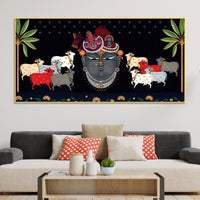 Shrinathji Face Pichwai Art Wall Painting