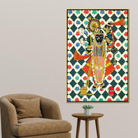 Shrinathji Pichwai Art Canvas Painting | Ethnic Decor
