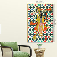 Shrinathji Pichwai Art Canvas Painting | Ethnic Decor