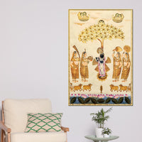 Shrinathji Pichwai Art Canvas Painting | Indian Devotional Décor