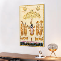 Shrinathji Pichwai Art Canvas Painting | Indian Devotional Décor